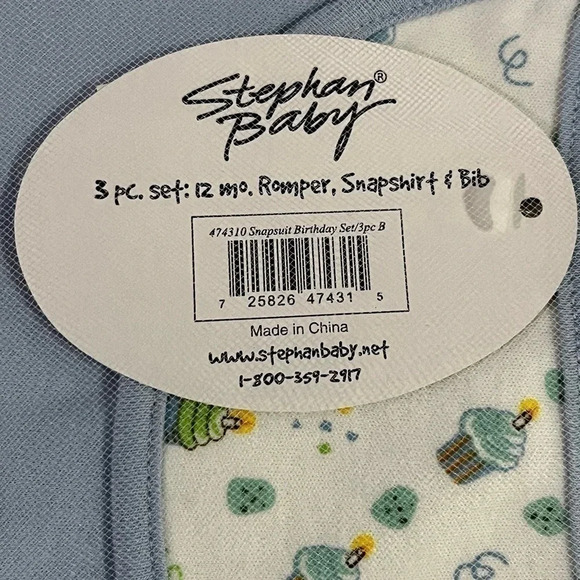 Stephan Baby Cupcake Birthday Collection Gift Set 12 Month It’s My Birthday NEW - Picture 2 of 6